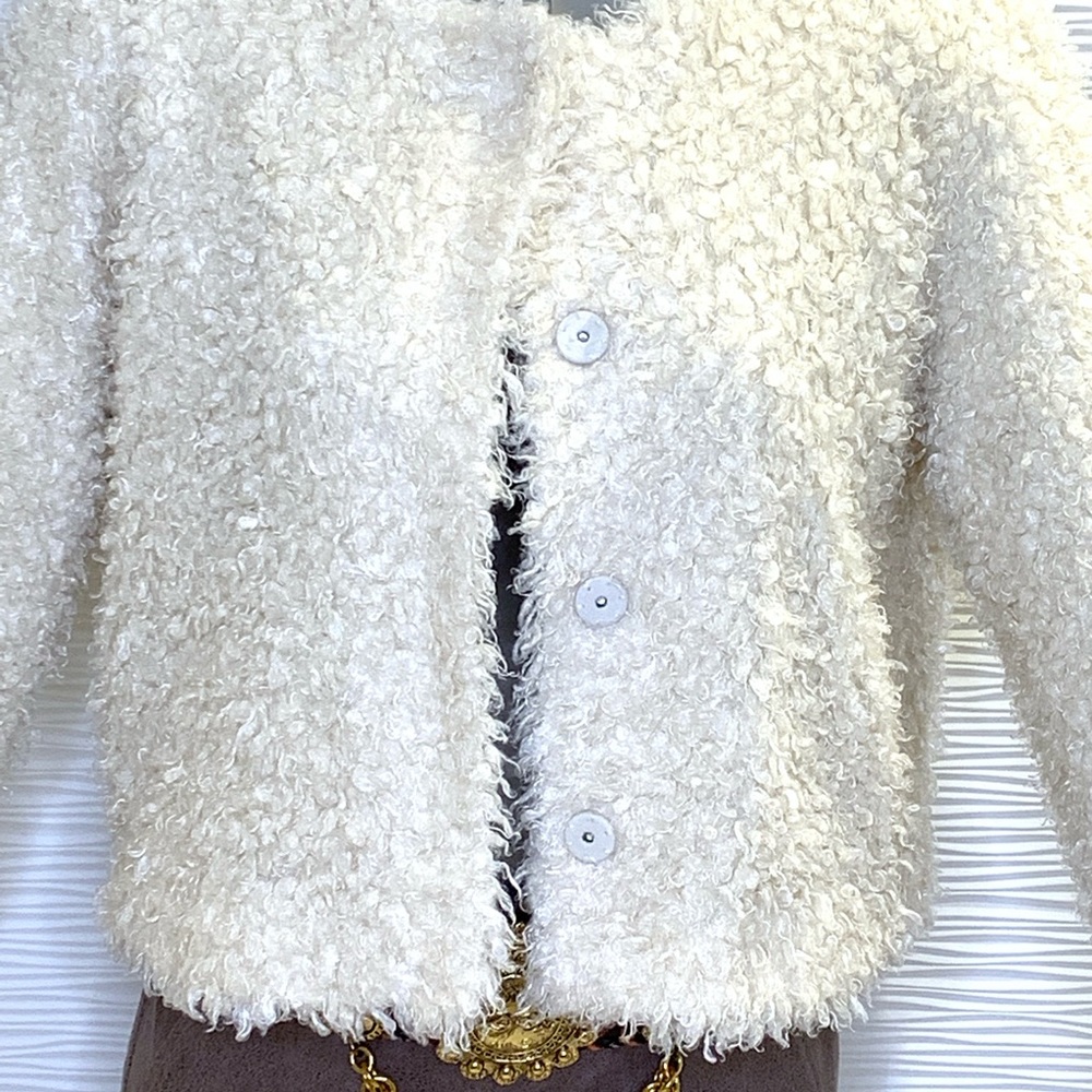 1. State Faux Furry Jacket Size Large - Picture 3 of 7
